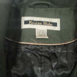 Kristen Blake Forest Green Quilted Lining Outerwear Jacket, Women's Size XL